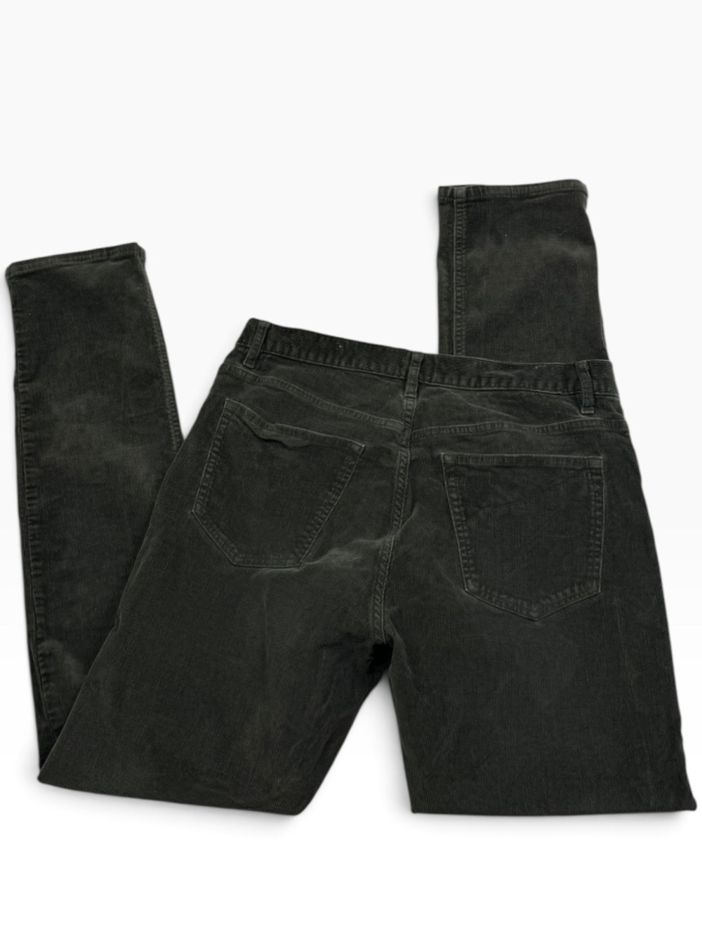Flint and Tinder 365 Corduroy Pants Mens 32 Slim Fit Olive Green Stretch - Picture 3 of 11